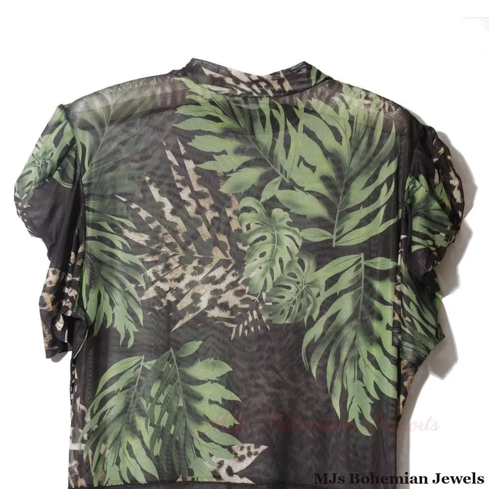 1XL Mesh High-Low Leaf Top
