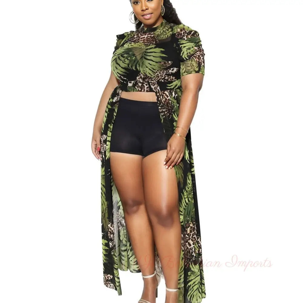 2XL Mesh High-Low Leaf Top