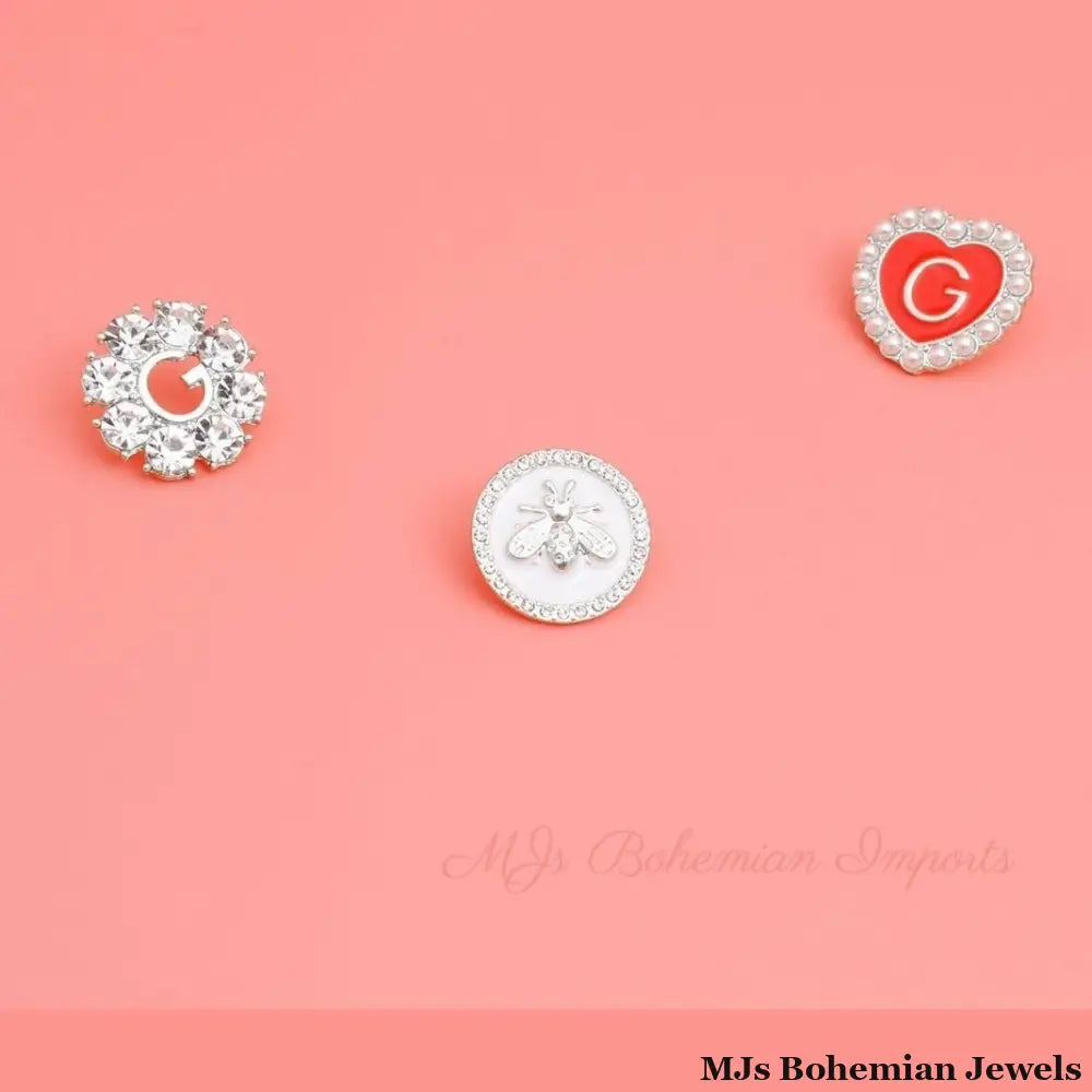 3pcs Coco Studs - Black and Gold