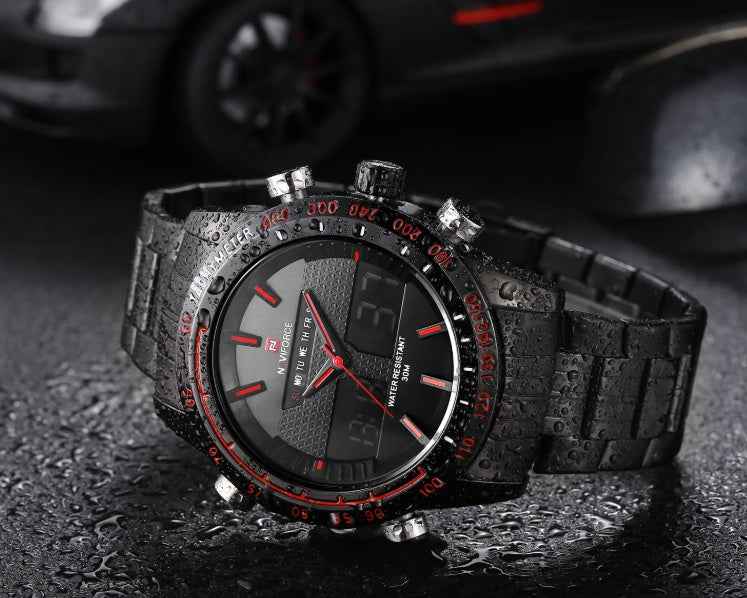 Kairos Naviforce 9024 Men’s Sports Quartz Watch with Dual Display