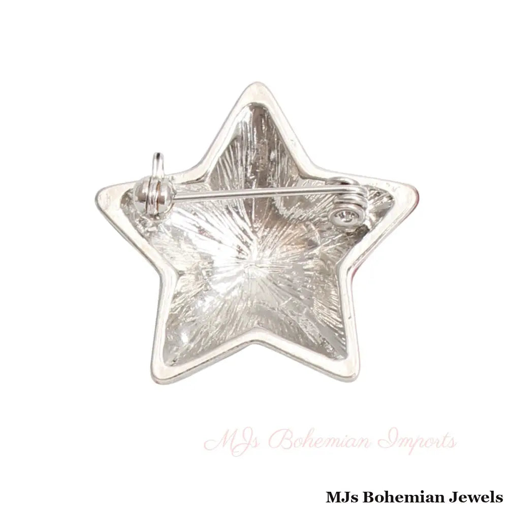 American Flag Star Brooch