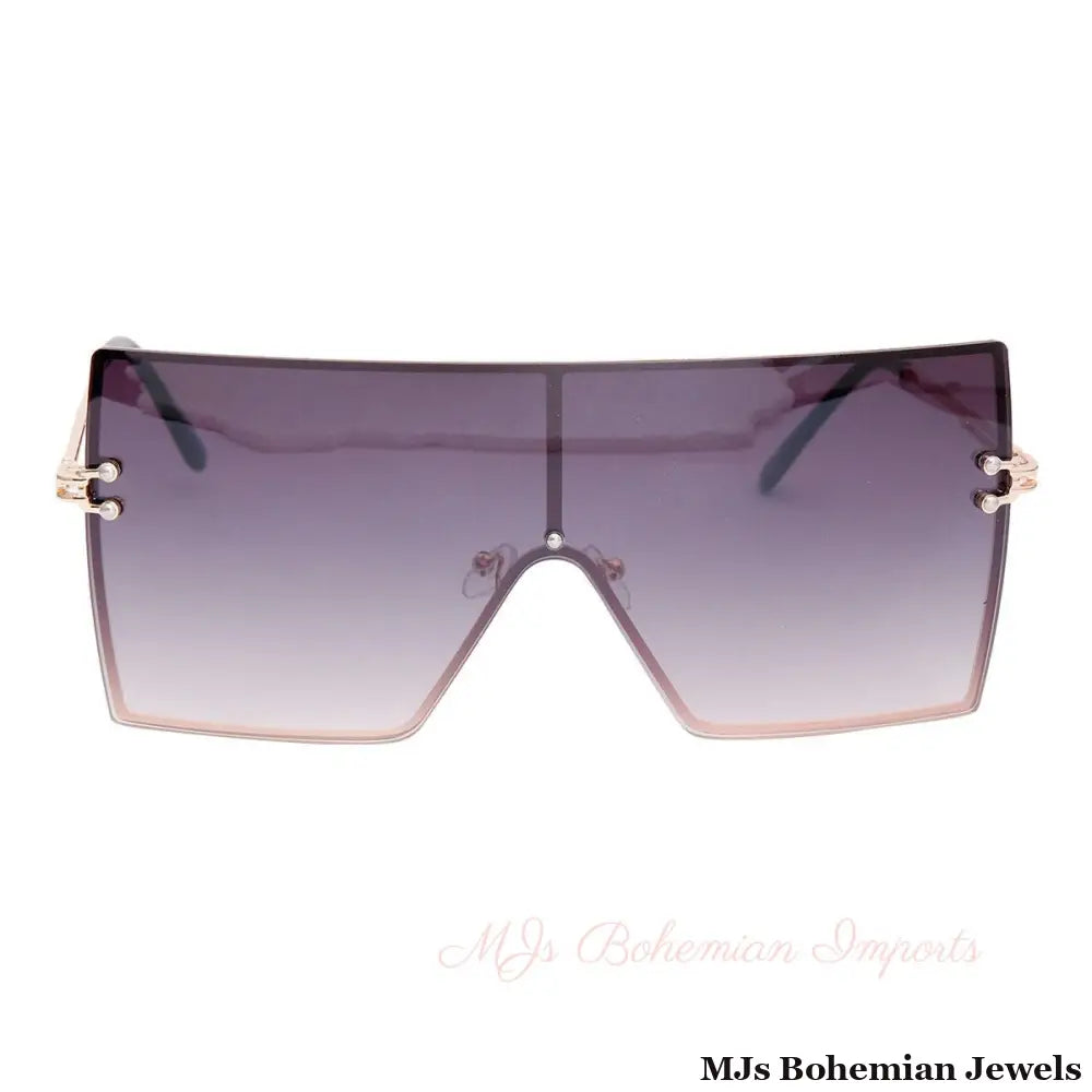 Black Gradient Square Visors