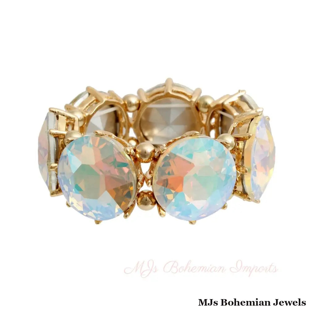 Gold Aurora Borealis Round Bracelet