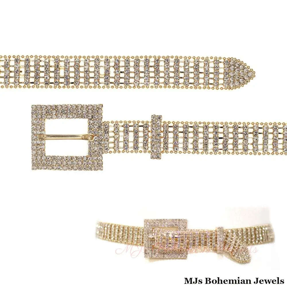 Gold Ball Chain Frame Belt