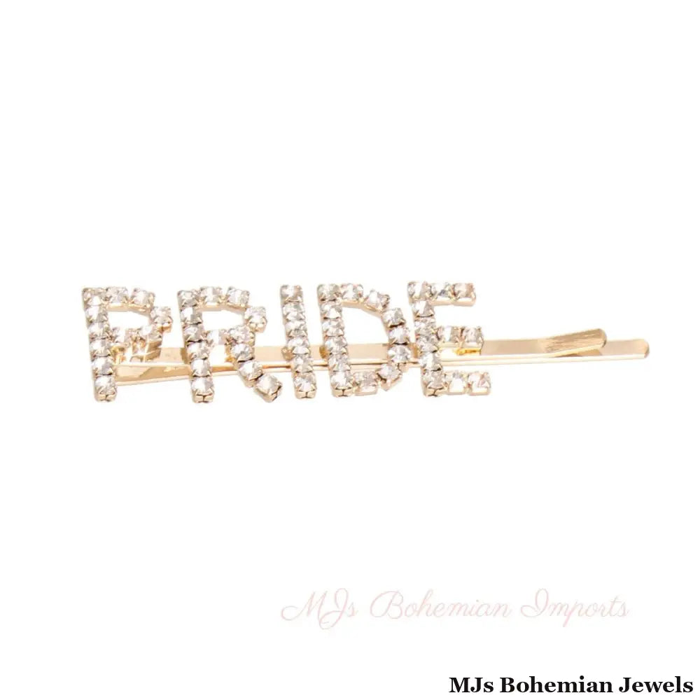 Gold PRIDE Sparkle Hair Pin
