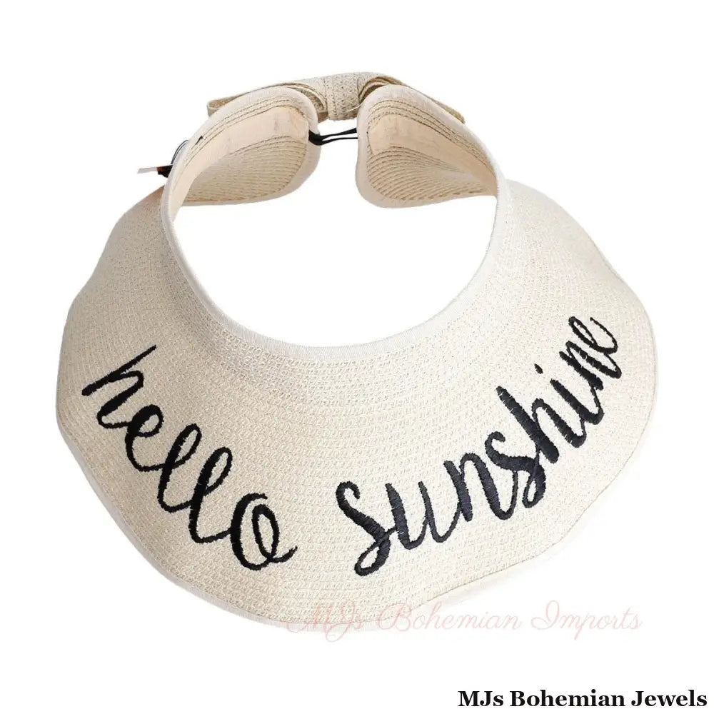 Hello Sunshine Beach Visor Hat