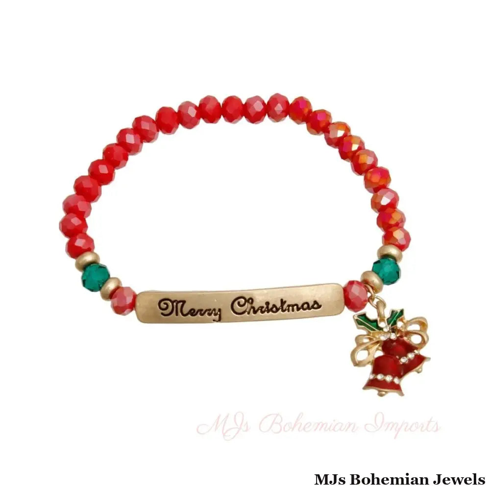 Merry Christmas Plate Bracelet
