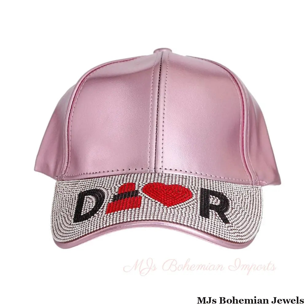 Metallic Glamour: Pink Visor Hat