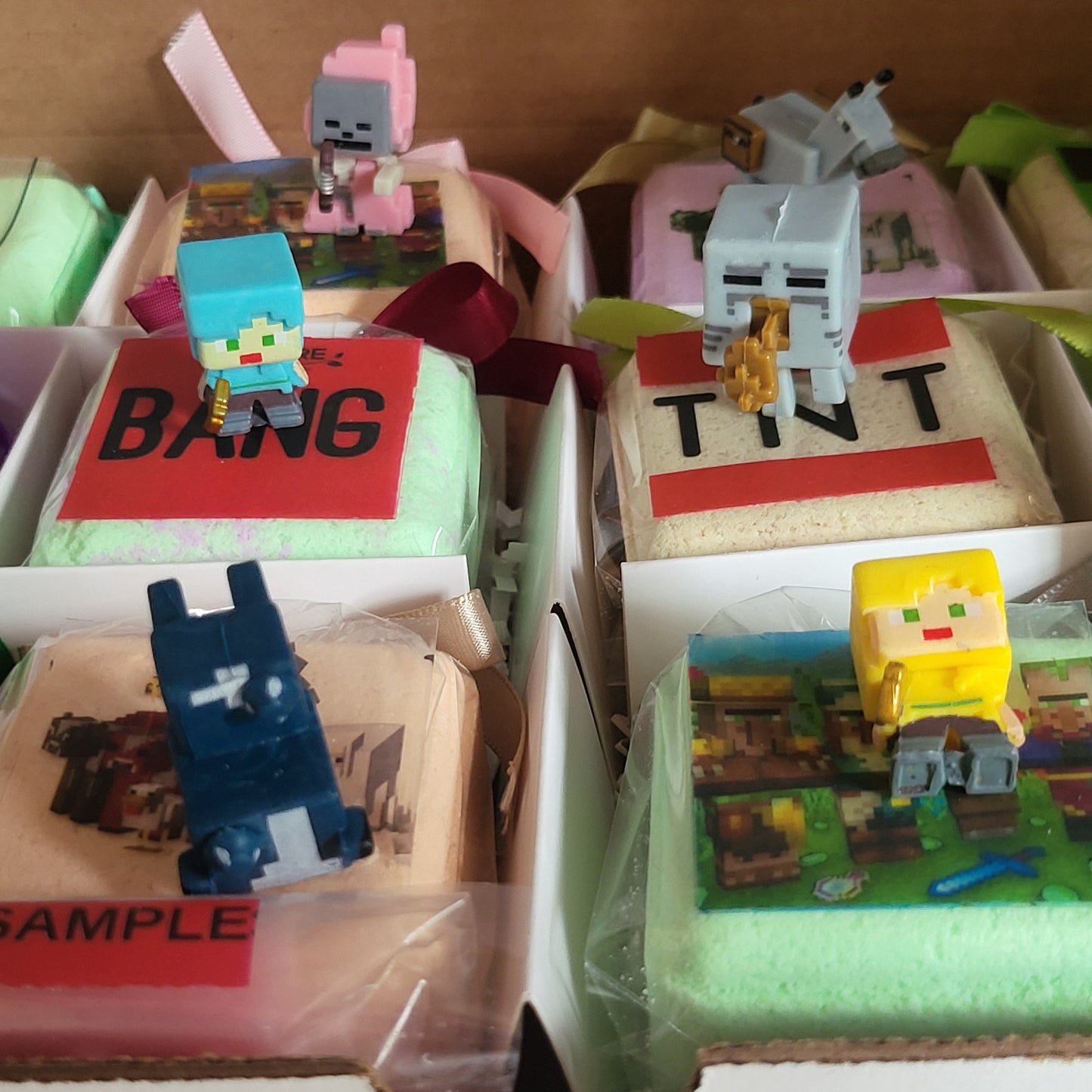 Bath Bombs for Kids with MineCrafter Toys Inside - BANG - BOOM - TNT - MADE in US, Natural Ingredients (12 Count)