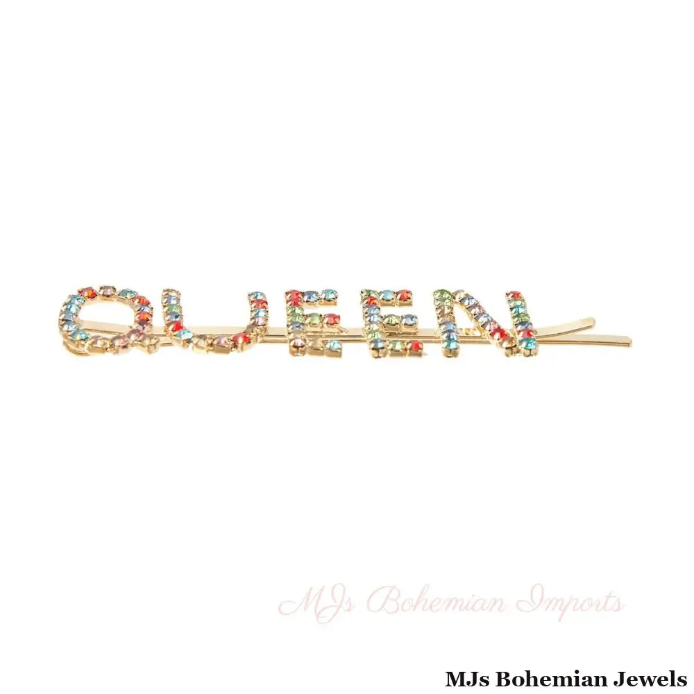 Multi Color QUEEN Bobby Pin