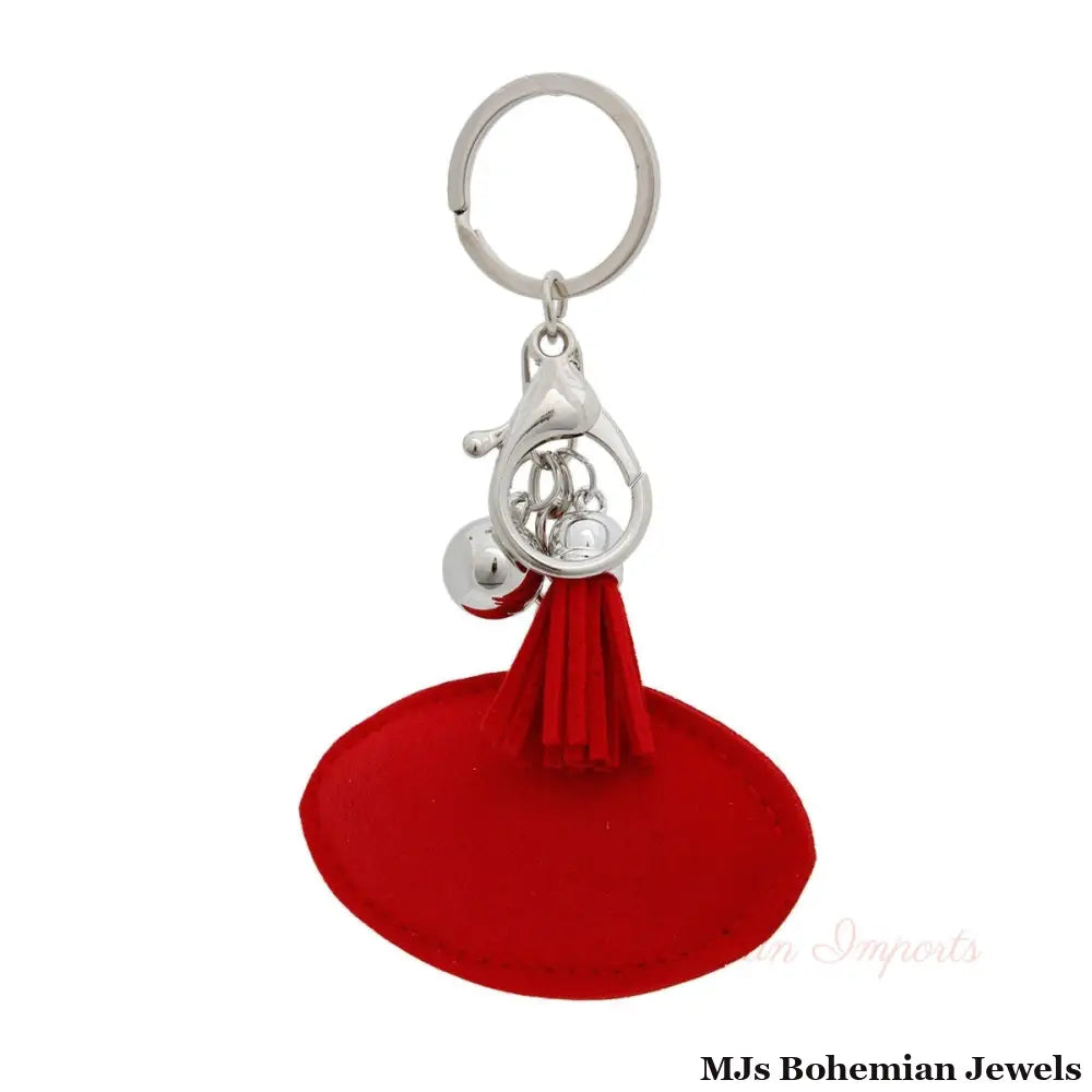 Red Football Keychain Bag Charm