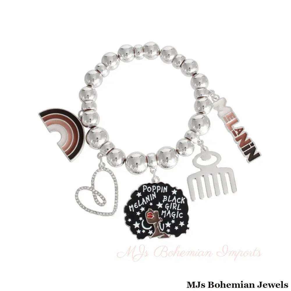 Silver Melanin Bracelet