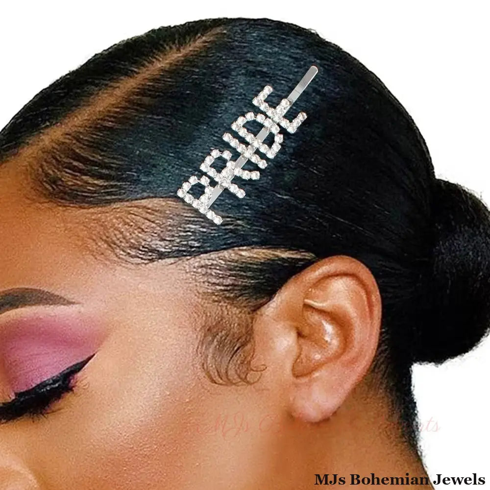 Silver PRIDE Sparkle Hair Pin