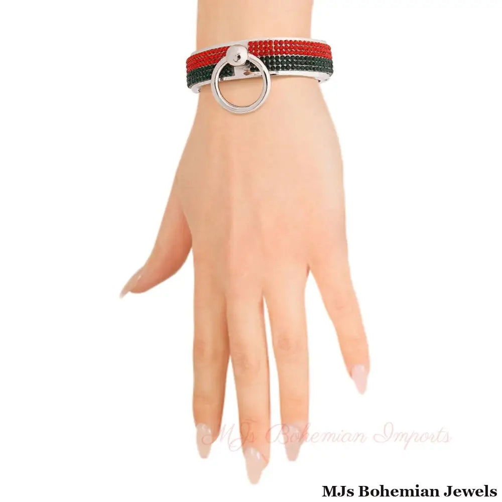 Silver Sleekness: Door Knocker Bracelet