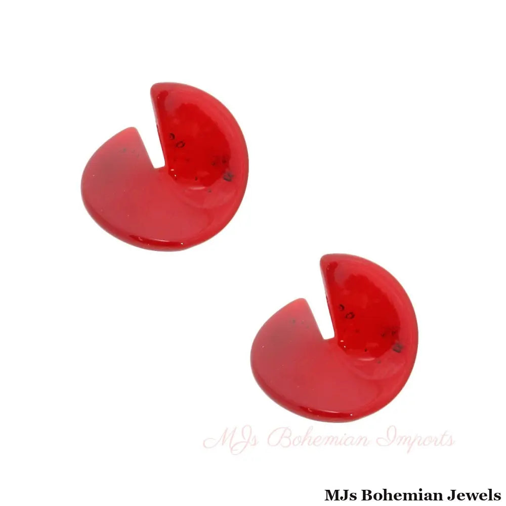 Twisted Burgundy Earrings