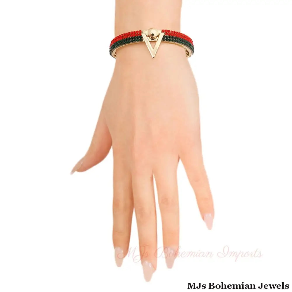 V for Victory: Gold Bracelet