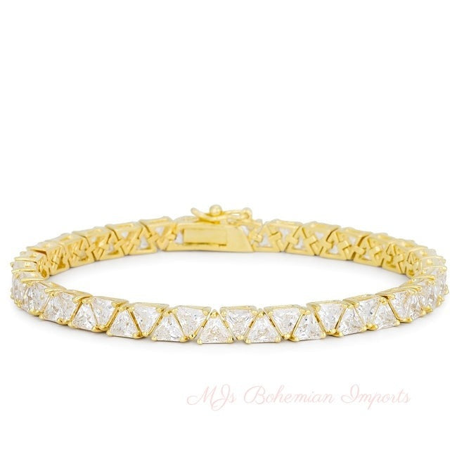 5.75ct Rose Goldtone Cubic Zirconia Tennis Bracelet