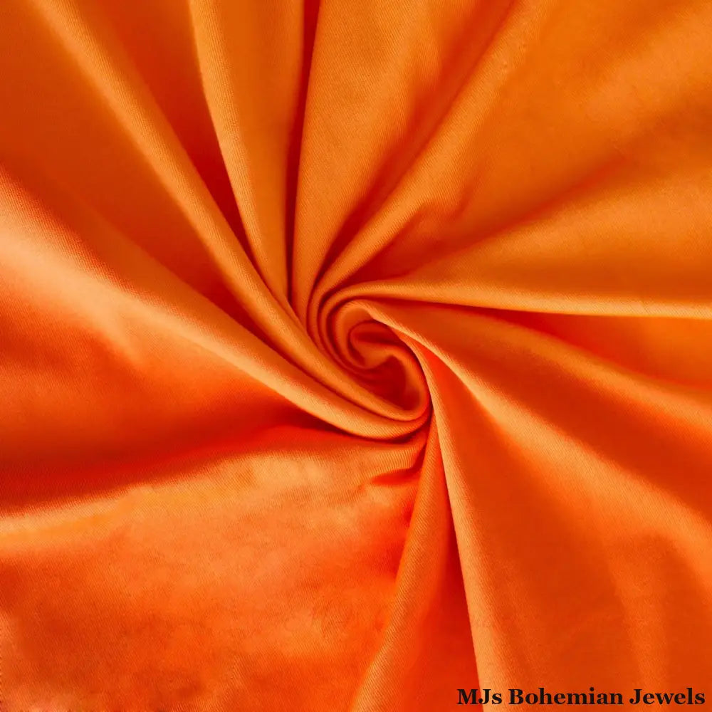 3XL Bright Orange Sexy Slit Dress