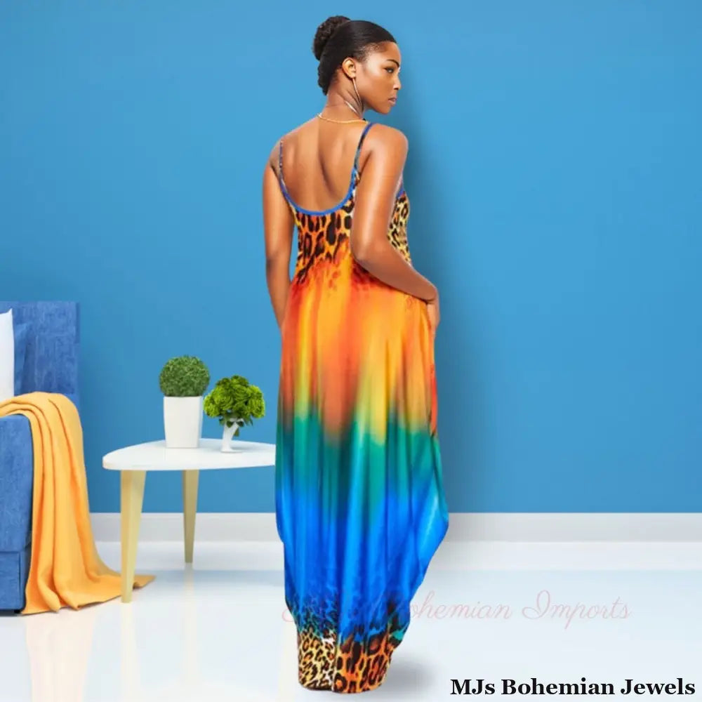 3XL Rainbow Cami Dress