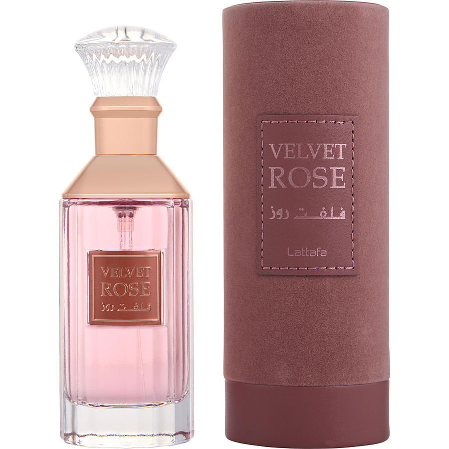 LATTAFA VELVET ROSE by Lattafa (UNISEX) - EAU DE PARFUM SPRAY 3.4 OZ