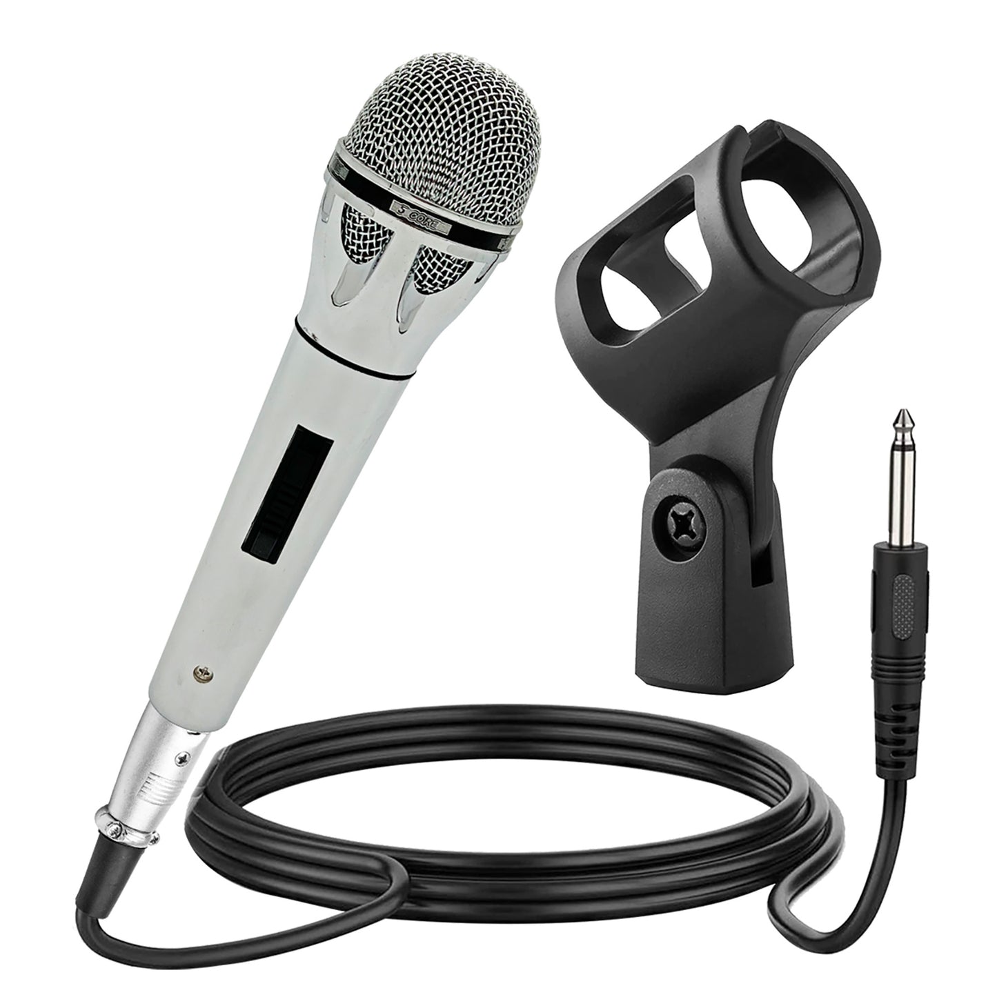 5 CORE Microphone Dynamic Vocal Handheld Mic Cardioid Unidirectional Microfono w On Off Switch + XLR Audio Cable for Singing Karaoke Public Speaking & Parties - PM 817 CH