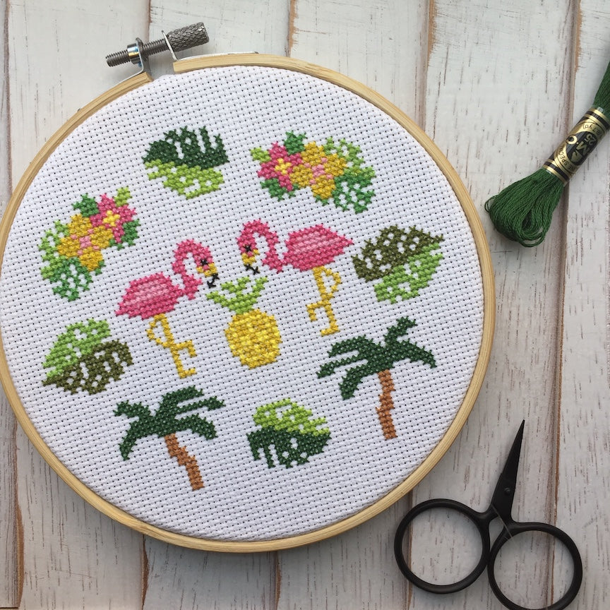 Tropical Counted Cross Stitch DIY KIT Intermediate