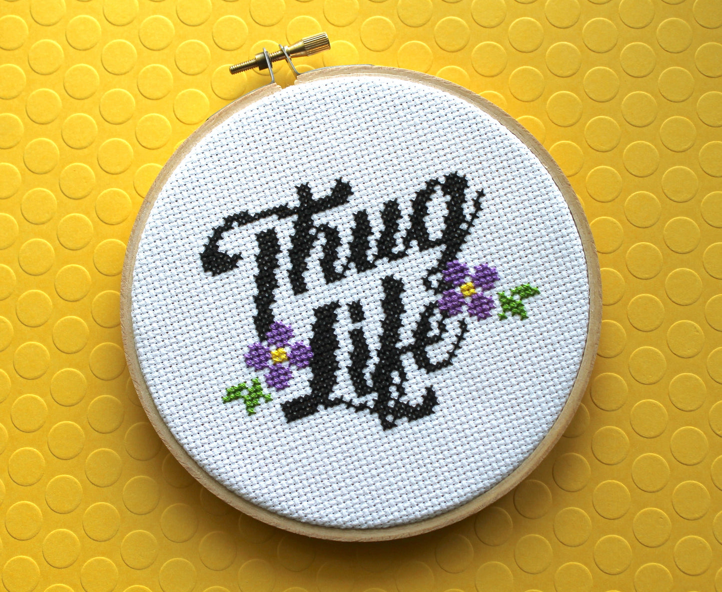 Thug Life Counted Cross Stitch DIY KIT Intermediate