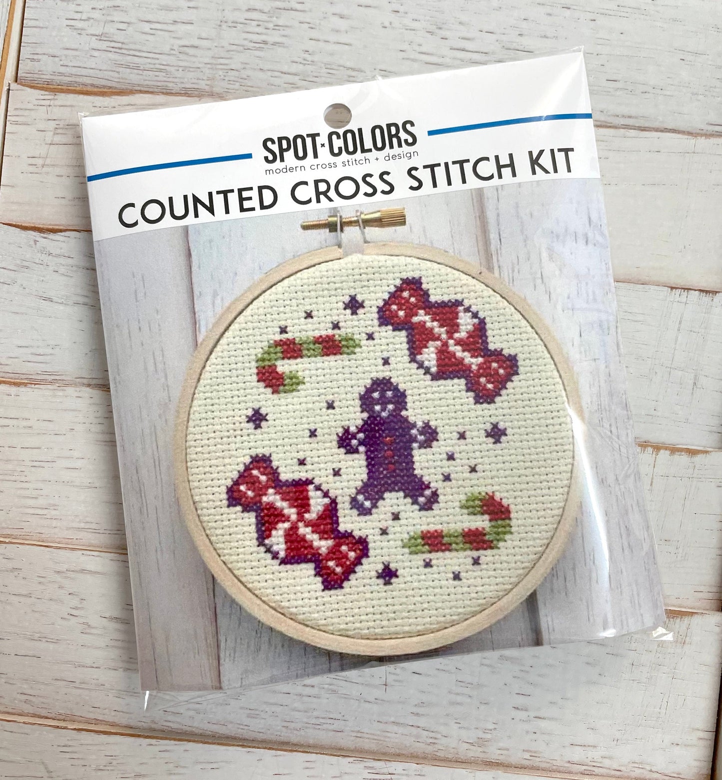 Sugar and Spice Holiday Christmas Counted Cross Stitch DIY Kit Beginner