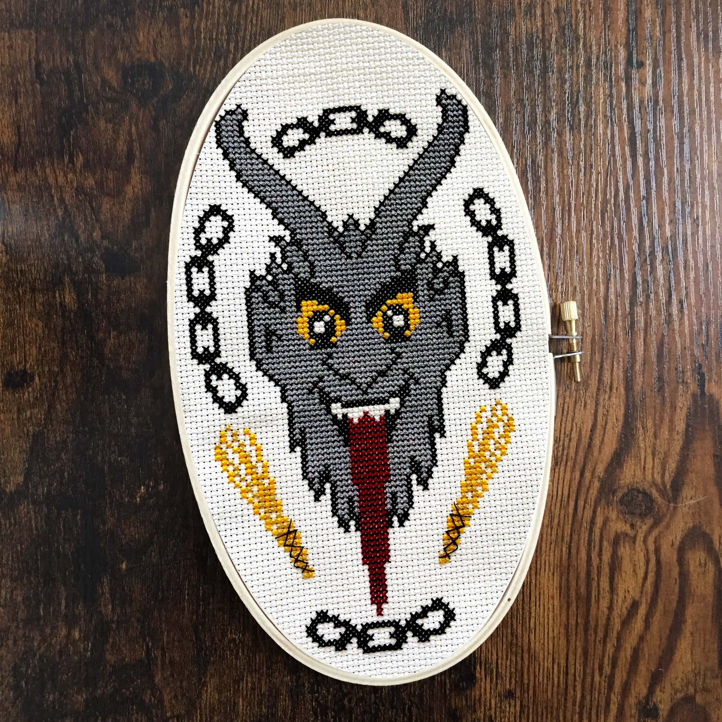 Krampus Counted Cross Stitch DIY KIT