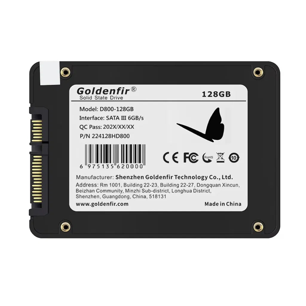SSD Capacity: 256GB - Goldenfir SSD  128GB SATAIII SSD 512GB 480GB 256GB HD 1TB  500GB  Solid State Hard Disk 2.5 for Laptop
