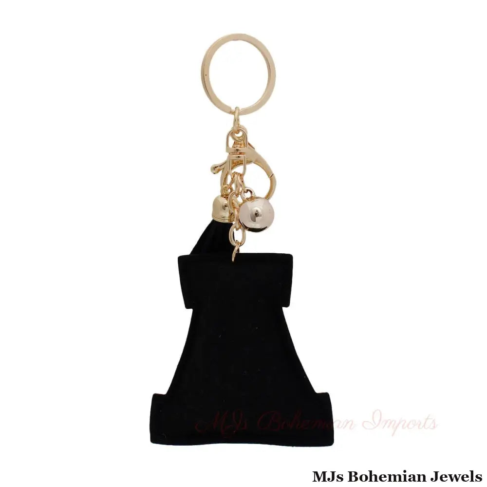 A Black Keychain Bag Charm