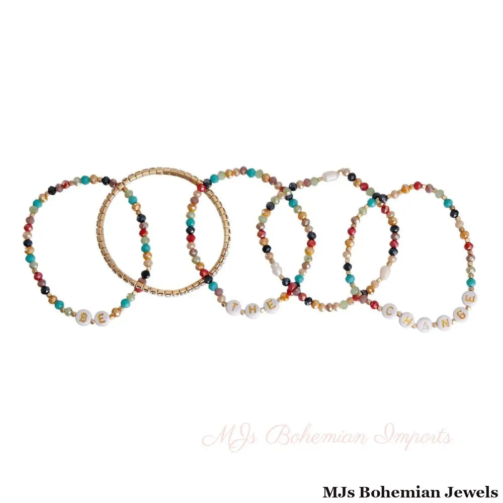 Be the Change Beaded Bracelets