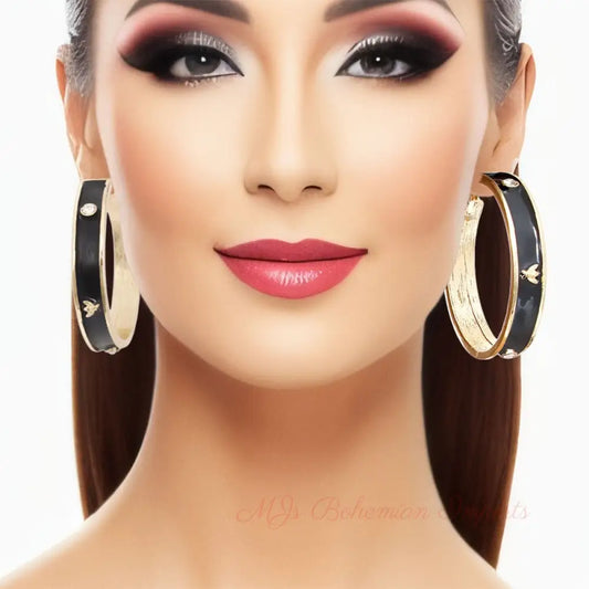 Black Bee Casting Heavy Hoops