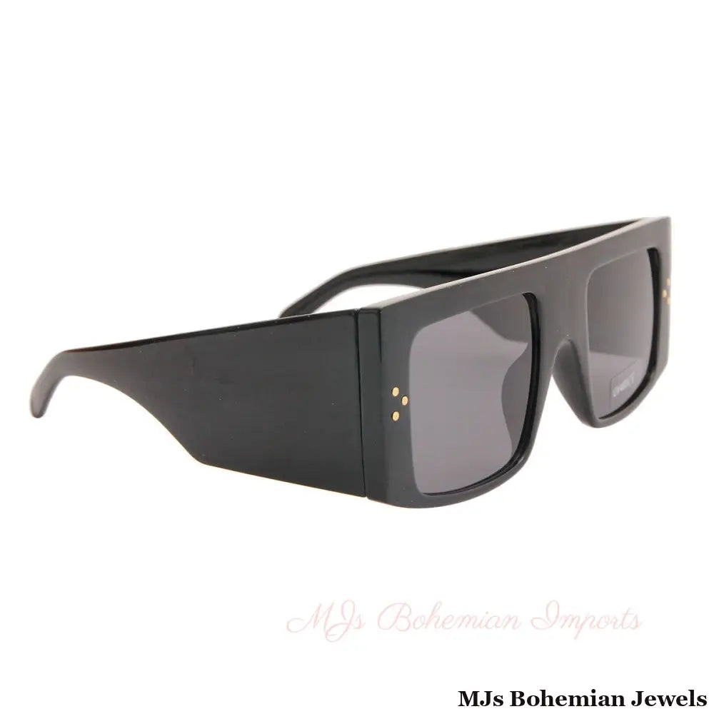 Black Extra Wide Celine Inspired Sunglasses