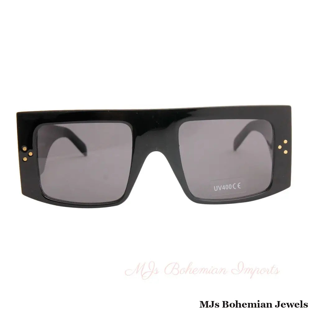 Black Extra Wide Celine Inspired Sunglasses