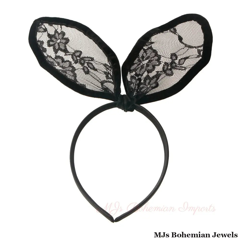 Black Lace Bunny Ears