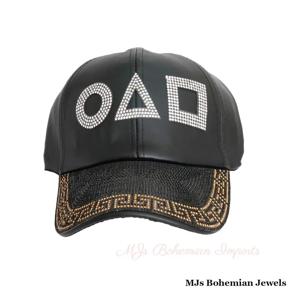 Black Leather Games Hat