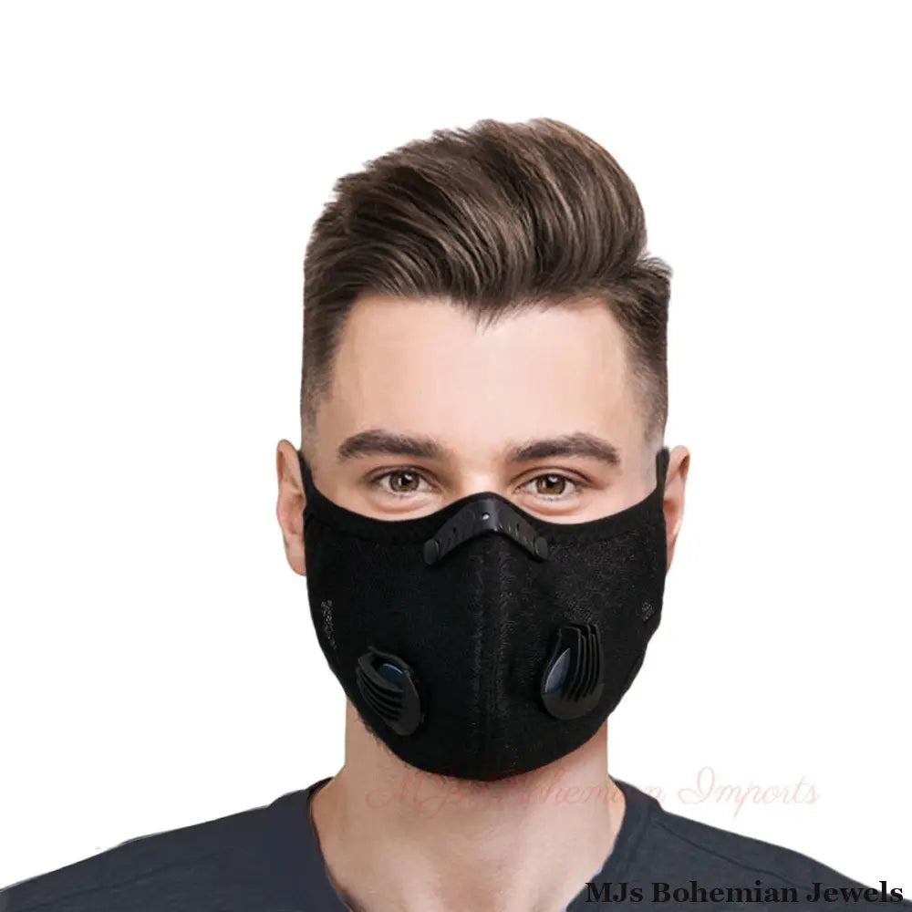 Black Mesh Sports Mask