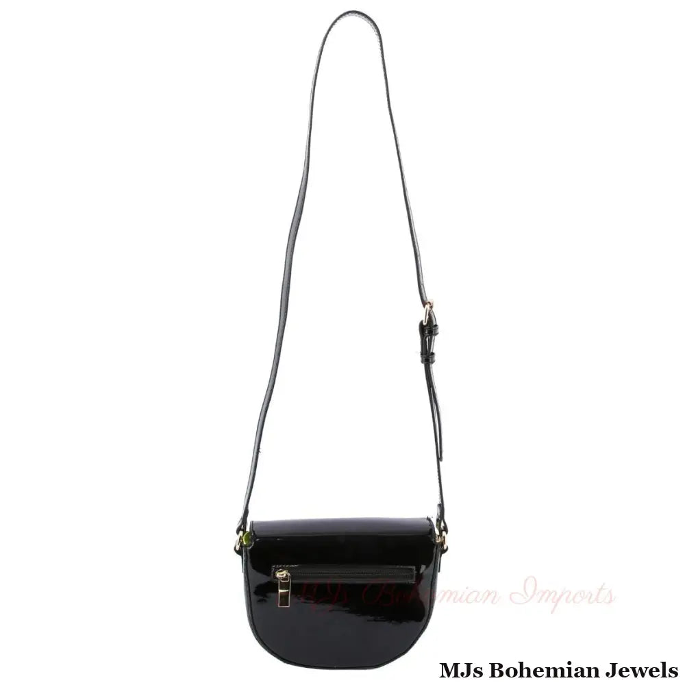 Black Pink Yellow Shiny Crossbody Bag
