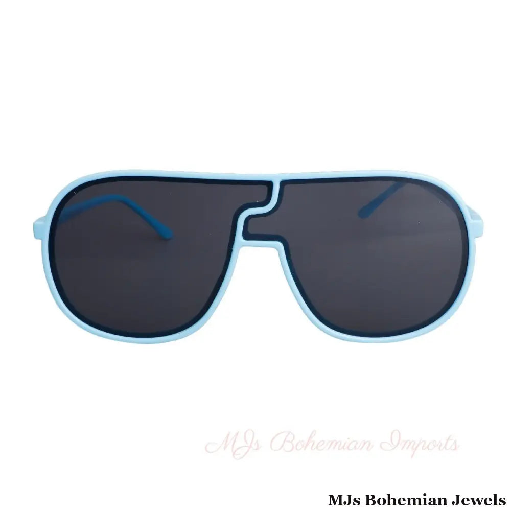 Blue Frame Puzzle Piece Aviators