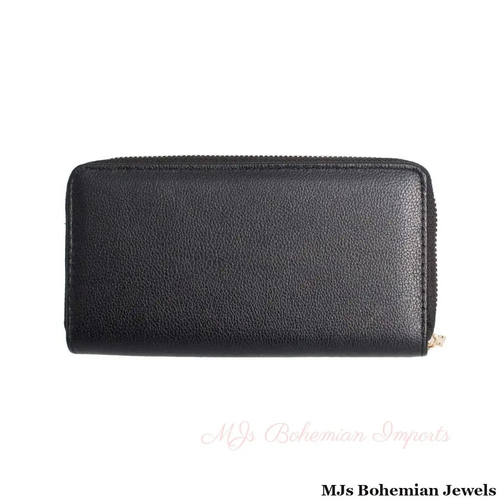 Blue Hamsa Beaded Wallet