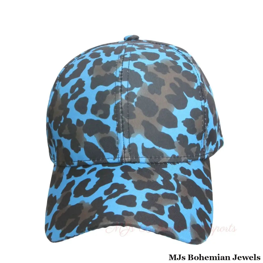 Blue Leopard Baseball Hat