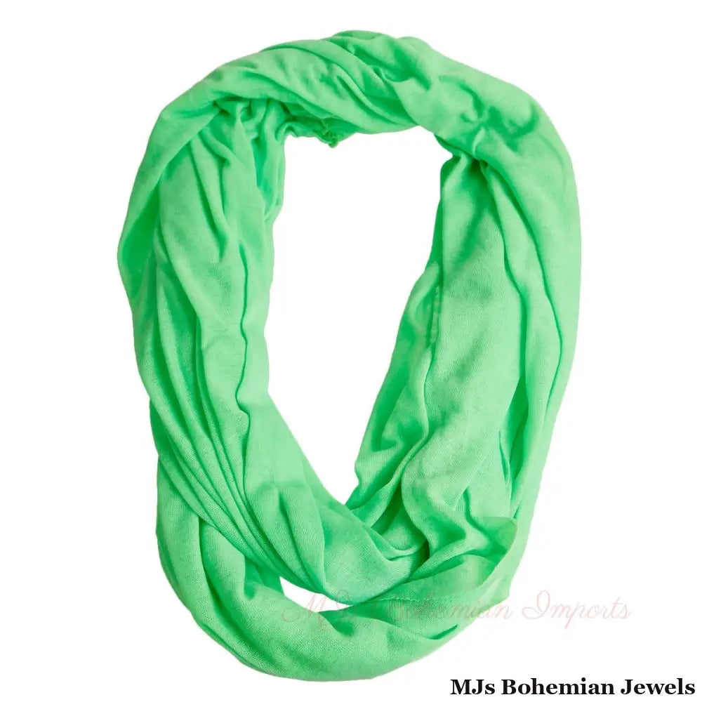 Bright Green Infinity Scarf