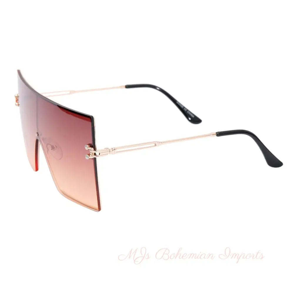 Brown Gradient Square Visors