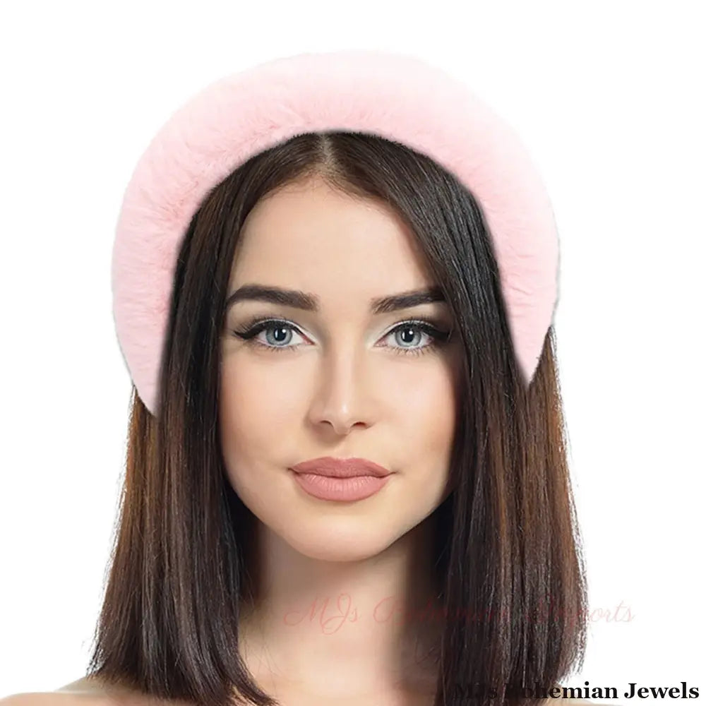 Bubblegum Pink Fur Band