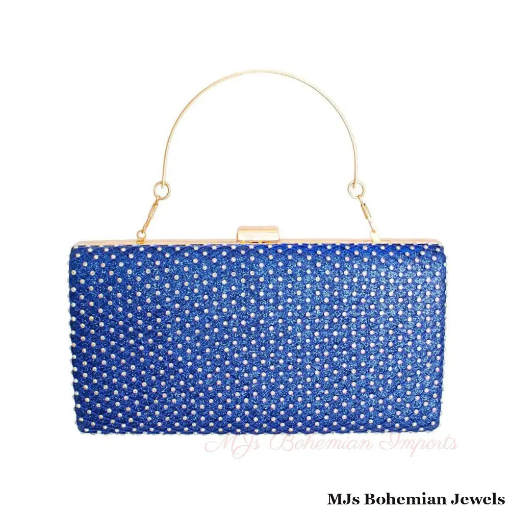 Clutch Hard Case Royal Blue Bag for Women