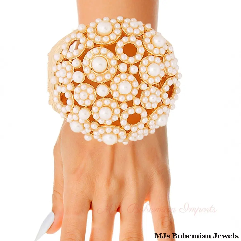 Cream Chunky Domed Cuff