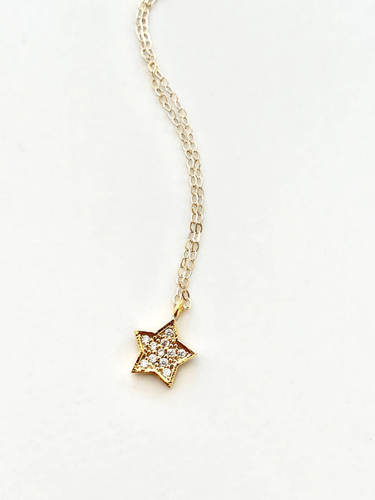 Sparkling Star Minimalist Necklace