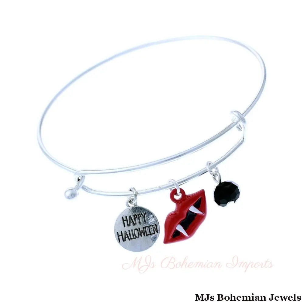 Dracula Charm Halloween Bangle