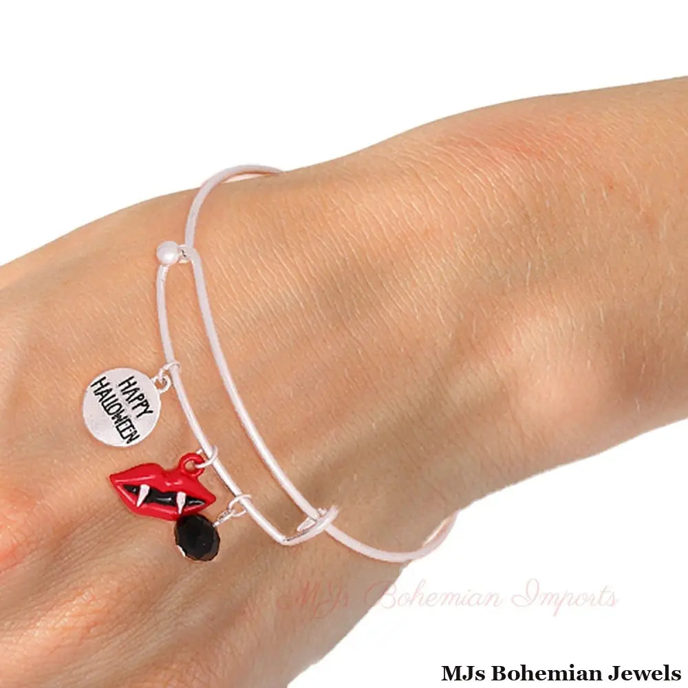 Dracula Charm Halloween Bangle